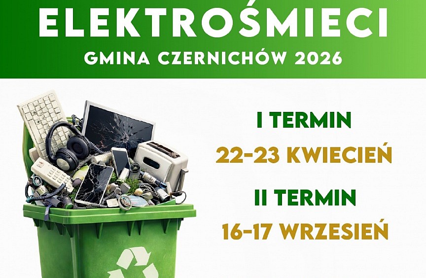 Zbiórka elektrośmieci w Gminie Czernichów