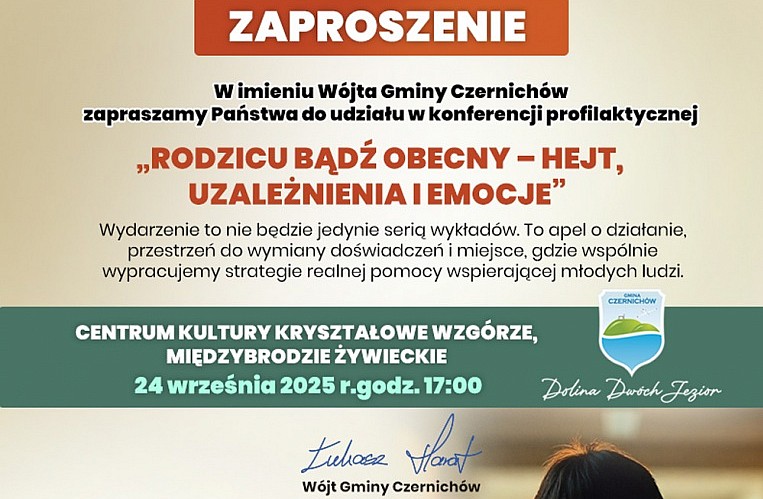 Konferencja „Rodzicu bądź obecny – hejt, uzależnienia i emocje” w naszej gminie