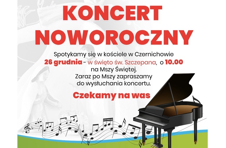 Zapraszamy na koncert noworoczny Orkiestry Dętej Ochotniczej Straży Pożarnej Czernichów-Tresna