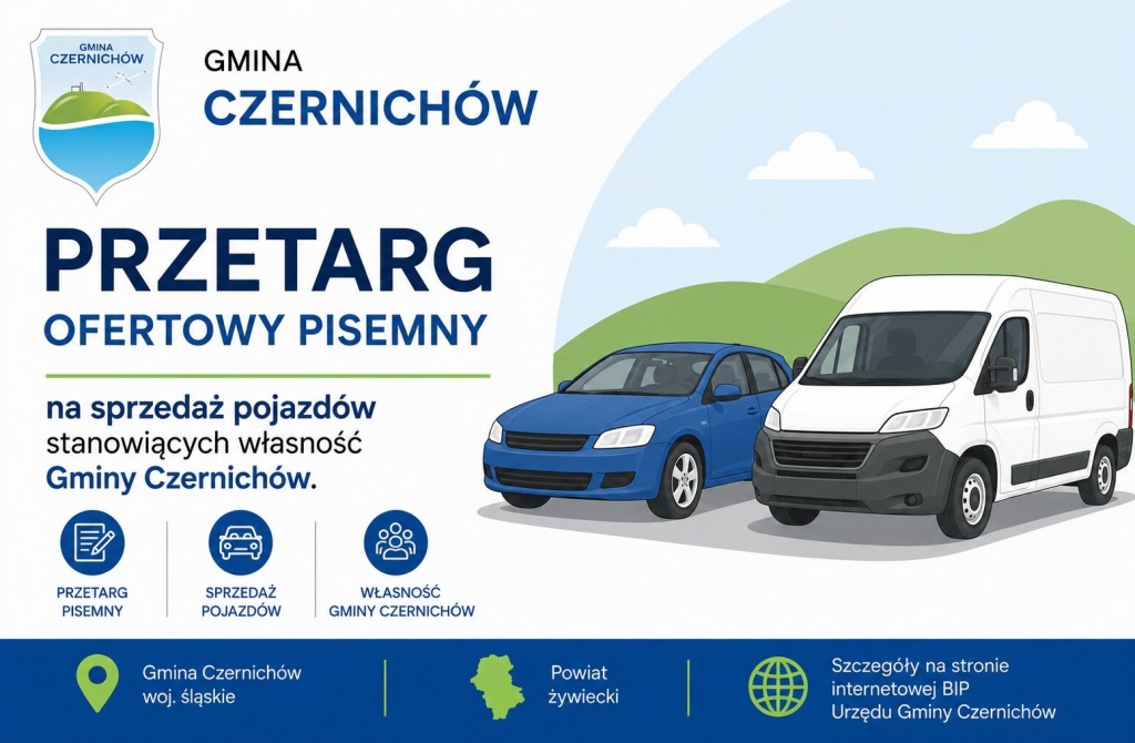Sprzedaż pojazdów stanowiących własność Gminy Czernichów