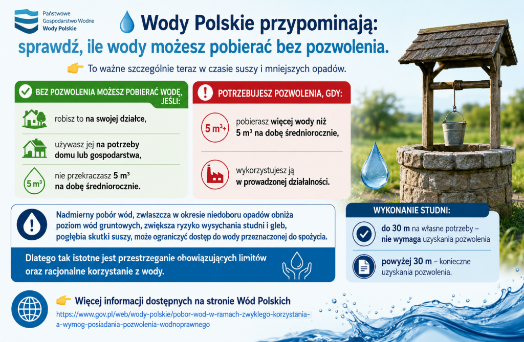 Informacja Państwowego Gospodarstwa Wodnego Wody Polskie