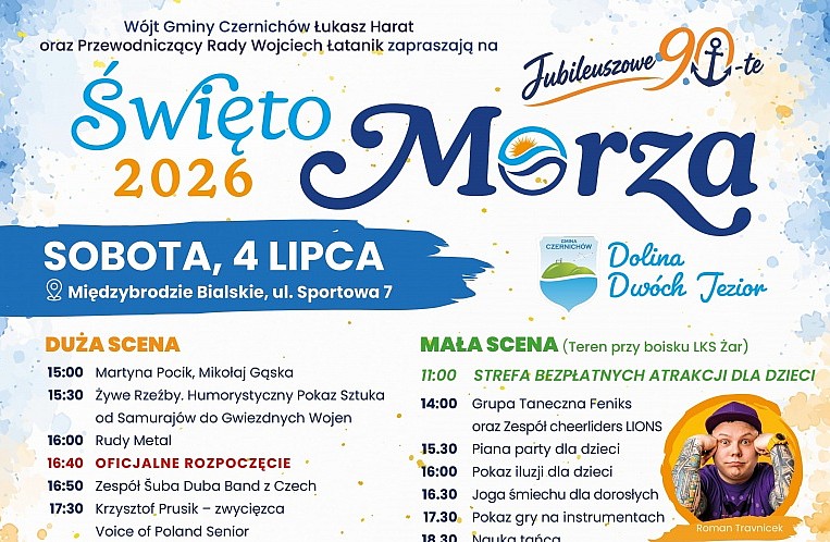 Jubileuszowe 90. Święto Morza już 4 i 5 lipca w Międzybrodziu Bialskim!