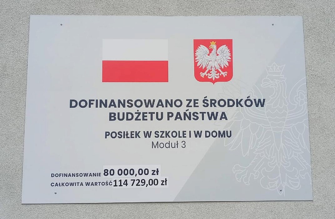 Program Rządowy pn. Posiłek w Szkole i w Domu